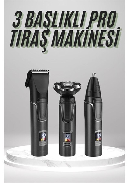 Dijital Göstergeli 3 Başlıklı Tıraş Makinesi Islak Kuru Lazer Öncesi Günlük - I20H84N0-5A9 fiyatları