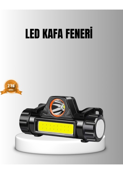 Şarjlı LED Kafa Feneri – Çift Fonksiyonlu 200LM Işık Gücü IP44 Suya Dayanı - I96H38N8-4A0