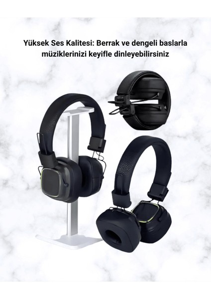 Bluetooth 5.3 Rainbow Işıklı Kulak Üstü Kablosuz Kulaklık - I36H97N0-0A82VS fırsatları