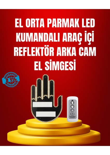 Suya Dayanıklı LED El Park Uyarı Cihazı Uzaktan Kumandalı 2025 - I66H81N9-0A96VS