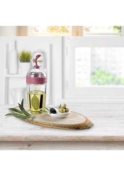 4 Adet Ahşap Saplı Peynir Bıçağı + Cam Yağdanlık Fresh Ölçülü Yağ Şişesi - 2li Set M23T78 fırsatları