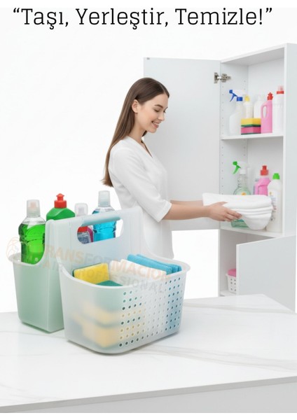Temizlik Malzemesi Organizer Kutusu – Çok Amaçlı Düzenleyici Sepet 722348