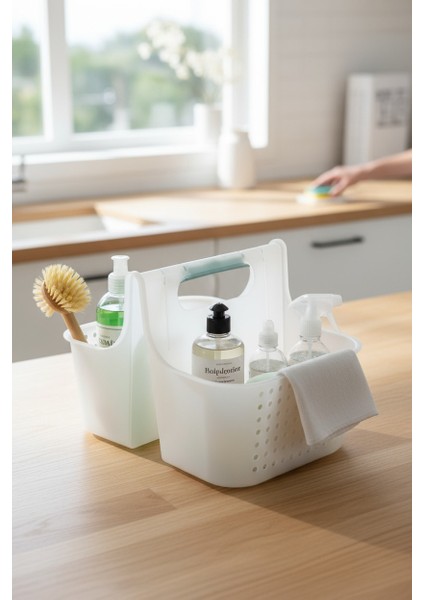 Temizlik Malzemesi Organizer Kutusu – Çok Amaçlı Düzenleyici Sepet 722348 modelleri