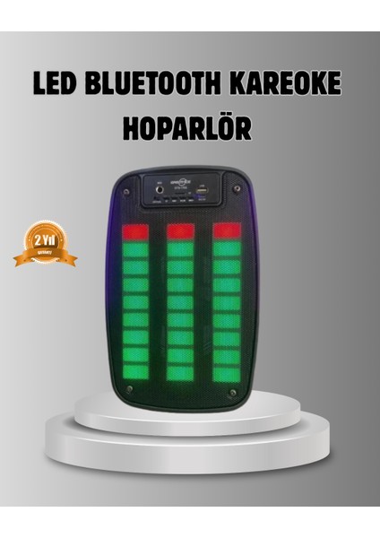 Gts 1793 Işıklı 6.5 Inç Kablosuz Hoparlör Bluetooth USB ve Fm Özellikli - I93H03N6-8A95VS