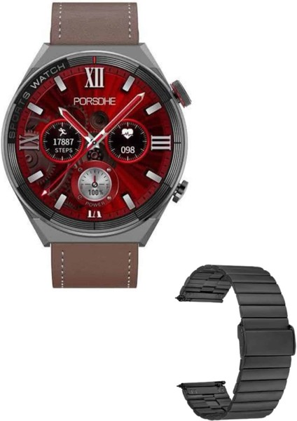 Erkeklere Özel Akıllı Saat Çelik Kordon Bluetooth Bağlantılı Ios ve Android - I08H78N2-0A2 modelleri