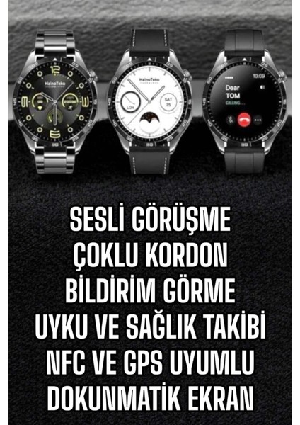 Akıllı Saat Titreşimli Pusula Nabız ve Tansiyon Ölçer Nfc Uyumlu - I34H70N5-6A83VS fiyatları