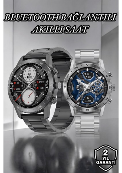 Suya Dayanıklı Dokunmatik Akıllı Saat Bluetooth 5.0 Sesli Asistan ve Sağlık Ta - I35H93N8-9A5
