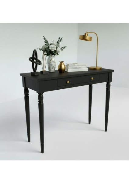 120 cm Masif Tornalı Siyah Dresuar modelleri