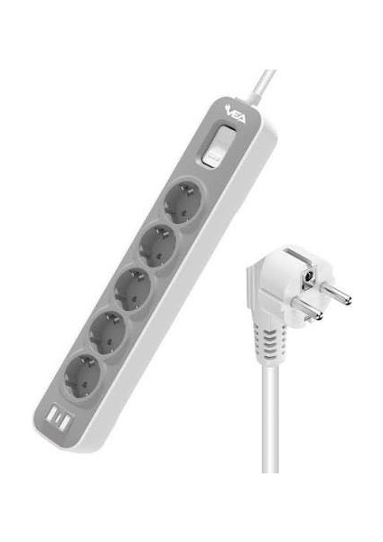 Vfa Nova Max 4000W 16A 5'li Akım Korumalı Priz