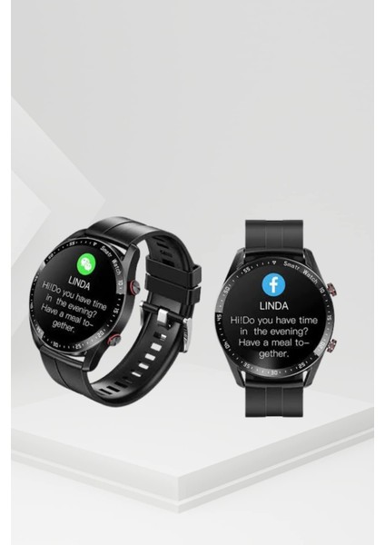 Akıllı Saat Yeni Model Sesli Asistan Bildirim Görme Bluetooth Bağlantılı Müzi - I48H93N0-9A6 modelleri