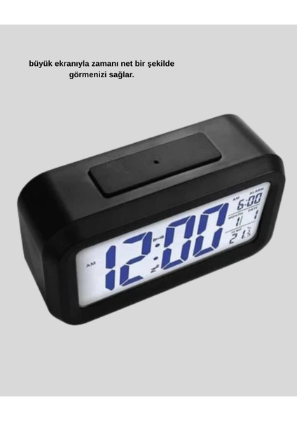 Sensörlü Dijital Masa Saati Alarm ve Sıcaklık Göstergeli - I27H79N1-6A20VS fırsatları