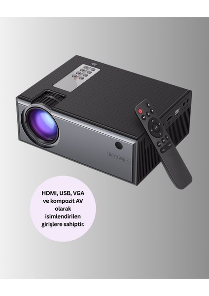 Xmpdby Yüksek Parlaklıkta Projeksiyon Cihazı – 1080P Destekli, Taşınabilir Ev Sineması Sistemi modelleri