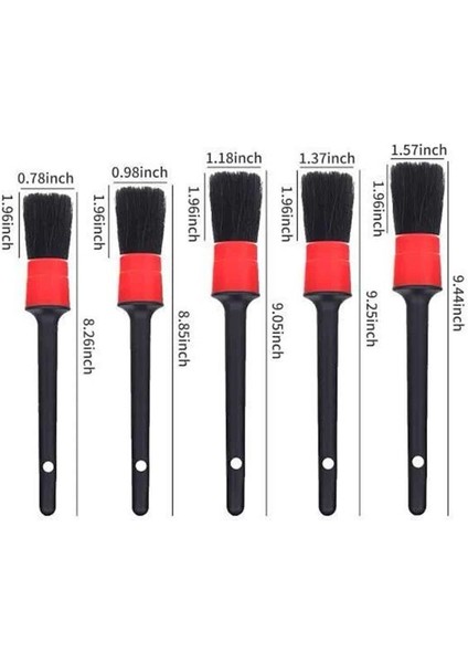 5 Adet Oto Detaylı Temizleyici Araç Içi Temizlik Fırça Seti Koltuk Döşeme Ka - I43H27N9-2A6 indirimleri