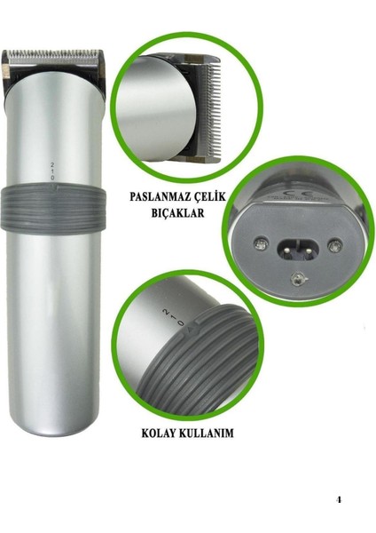 Yeni Nesil Profesyonel Şarjlı Saç Sakal Tıraş Makinesi Ayarlanabilir 4 Taraklı - I99H31N5-9A8 fırsatları