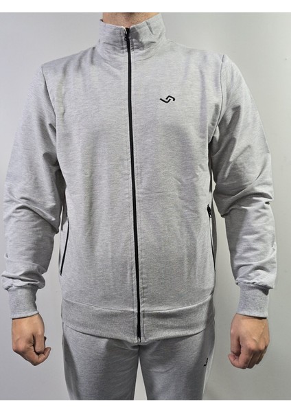 Erkek Rahat Kalıp Dik Yaka Pamuklu 2 Iplik Eşofman Takımı fırsatları