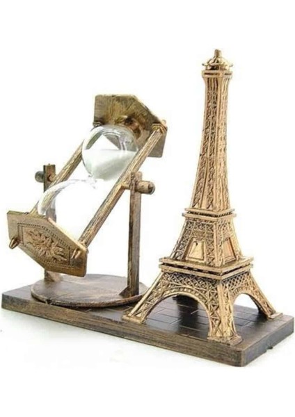 Eyfel Kulesi Tasarımlı Kum Saati Kristalleştirilmiş Kum Saati Dekoratif Ahşap G - I91H21N3-0A0 modelleri
