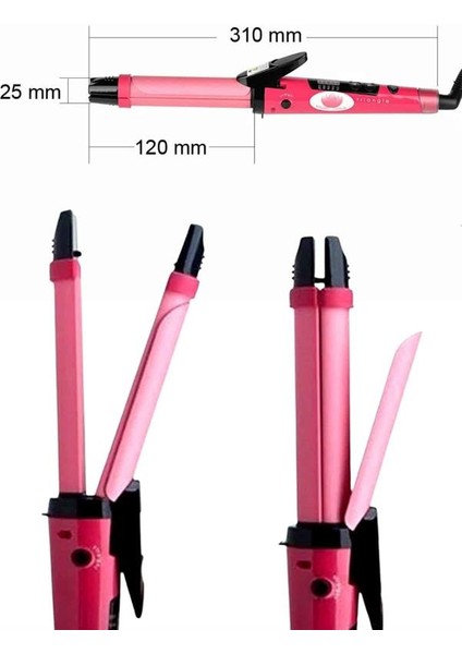 Saç Düzleştirici ve Maşa Ikili Saç Şekillendirici Tüm Saç Tiplerine Uygun - I88H35N5-7A70V indirimleri