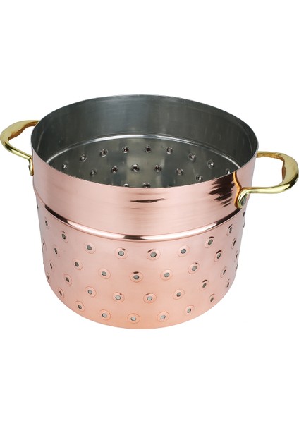 El Yapımı Şef Tipi Büyük Bakır Süzgeç 24X18CM modelleri