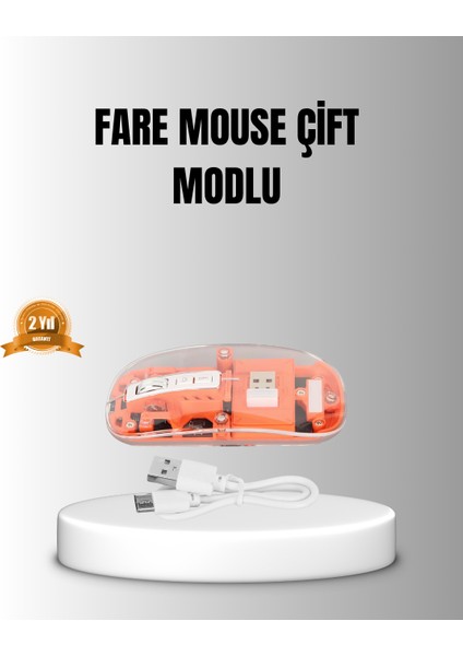 Çift Modlu Kablosuz Bluetooth 5.0 + 2.4ghz Mouse – 3 Cihaz Bağlantılı Hızlı - I20H96N4-2A2