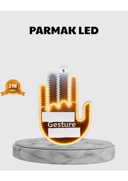 Xmpdby 176 Led’li Amber Trafik Uyumlu Sinyal Işığı – El Hareketiyle Kontrol