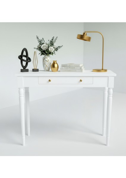 120 cm Masif Tornalı Beyaz Dresuar fiyatları