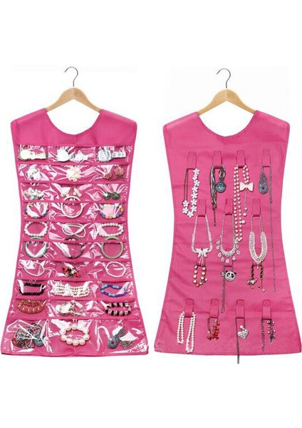 Elbise Şeklinde Takı Organizeri Pembe
