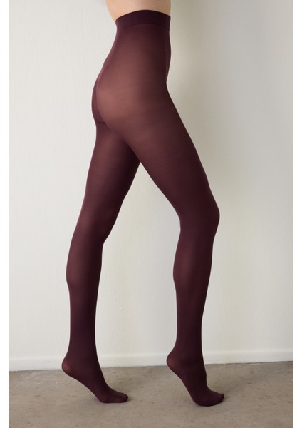 Koyu Mor Micro 40 Külotlu Çorap