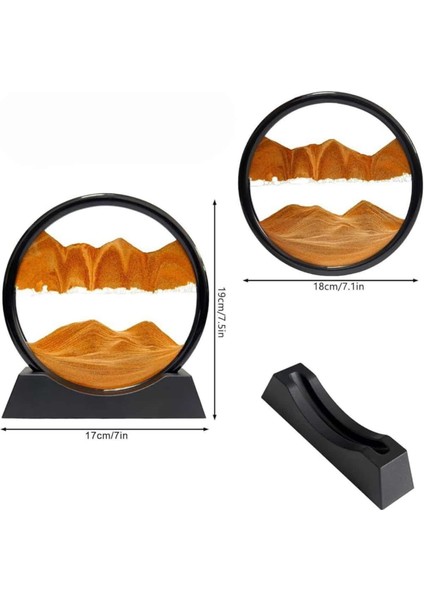 Dekoratif Sulu Kum Saati Ofis Masa Üstü Ev Yuvarlak Kum Saati - I81H63N1-3A08VS fırsatları