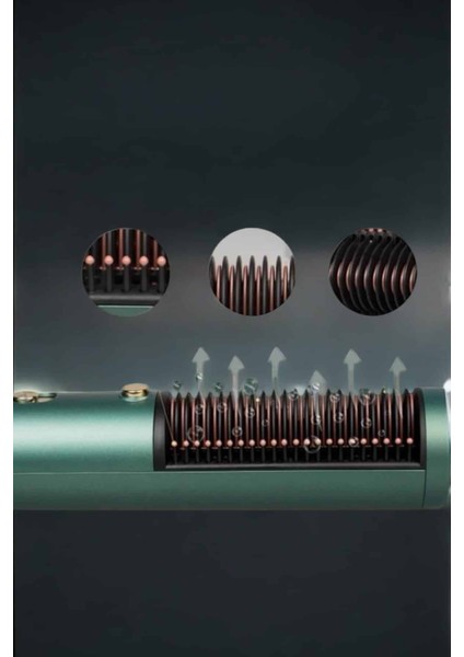 Üflemeli Fön Tarak Düzleştirici Seramik Kaplama Elektriklenme Karşıtı - I26H09N8-8A58VS fırsatları