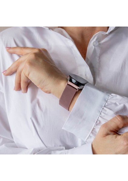 Huawei Watch Gt 6/gt 6 Pro 46MM Uyumlu Metal Hasır Mıknatıslı Kordon A+Kalite Milano 22MM Android Kayış