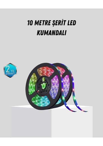 Smart Şerit LED Işık – Uzaktan Kumandalı USB Girişli Müzik Modlu - I55H90N8-5A95VS