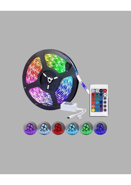 Smart Şerit LED Işık – Uzaktan Kumandalı USB Girişli Müzik Modlu - I55H90N8-5A95VS fiyatları