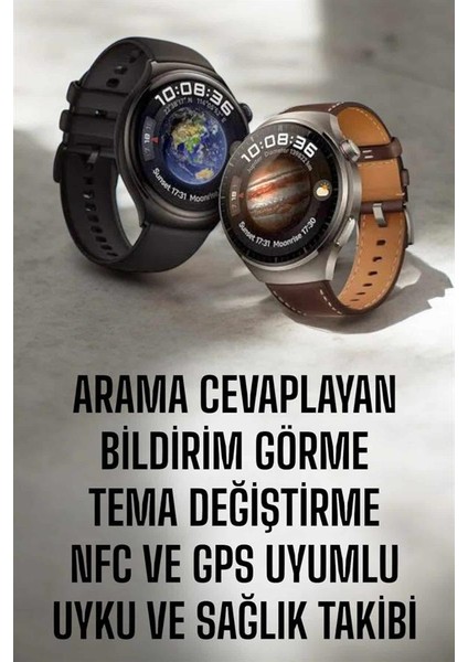 Akıllı Saat Sesli Görüşme Nfc Uyumlu Bildirim Görme ve Uyku ve Sağlık Takibi - I82H24N9-0A9