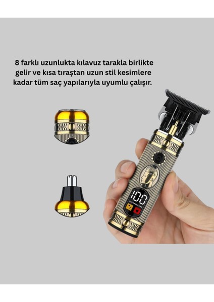 Çok Fonksiyonlu Saç ve Sakal Düzeltici Set – USB Şarjlı - I70H59N9-2A47VS fiyatları