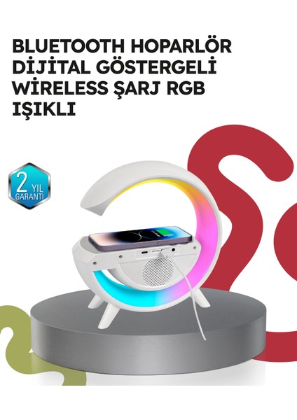 2025 Model 15W Kablosuz Şarjlı Renkli Atmosfer Lambası - I61H60N8-3A98VS