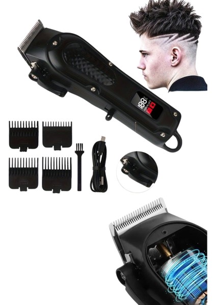Profesyonel Saç Kesme Aleti Dijital Saç Sakal Tıraş Makinesi Uzun Ömürlü - I90H87N8-8A65VS modelleri