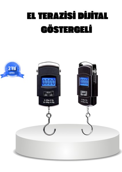 Xmpdby Dijital El Kantarı – 50 kg Taşıma Kapasiteli, Taşınabilir Hassas Tartı