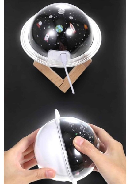 Hava Nemlendirici Projeksiyon Görünümlü USB Bağlantılı Aromaterapi - I47H25N3-0A18VS fırsatları