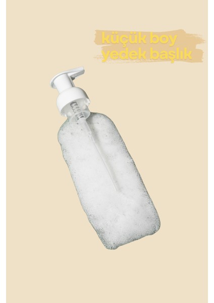 Köpük Sabunluk Yedek Pompa Başlık – Beyaz | 350 ml Uyumlu Köpük Pompası