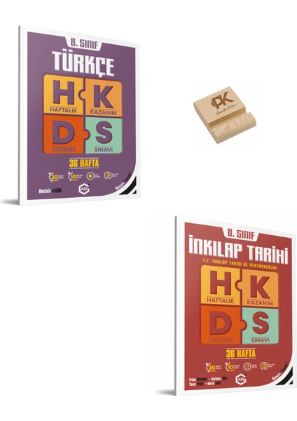 Arı Lgs 8. Sınıf Türkçe ve Inkılap Kazanım Kavrama Denemeleri + Telefon Standı