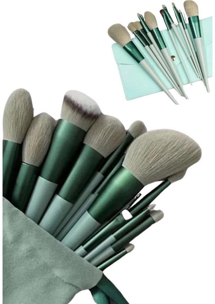 Dayanıklı Makyaj Fırçası Seti 13 Parça Yumuşak Kıllı Fırçalar Allık Fondöten Far Fırçası modelleri