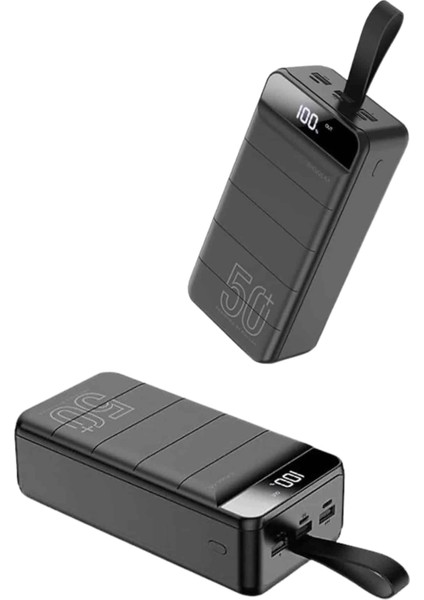 Taşınabilir Powerbank 50.000 Mah 4 Girişli Hızlı Şarj LED Göstergeli Fenerli Şarj fırsatları