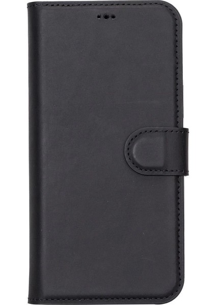 Apple iPhone 13 Pro Uyumlu Deri Cüzdanlı Kılıf Liluri G1 Siyah modelleri