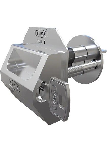 Yuma Kilitli Kapı Güvenlik Çelik Rozeti Sağ