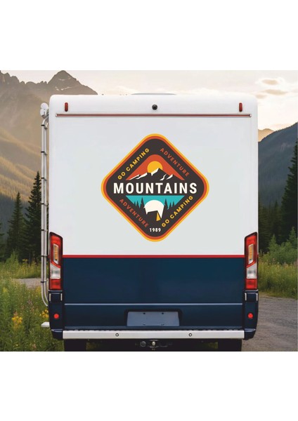 Kamp Macera Sticker - 4x4 Off Road Pickup Adventure Sticker - Araba Oto Motosiklet Karavan Sticker 03003 modelleri