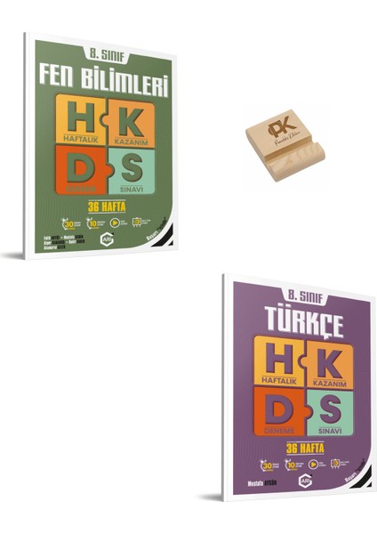 Arı Lgs 8. Sınıf Fen Bilimleri ve Türkçe Haftalık Kazanım Denemeleri + Telefon Standı