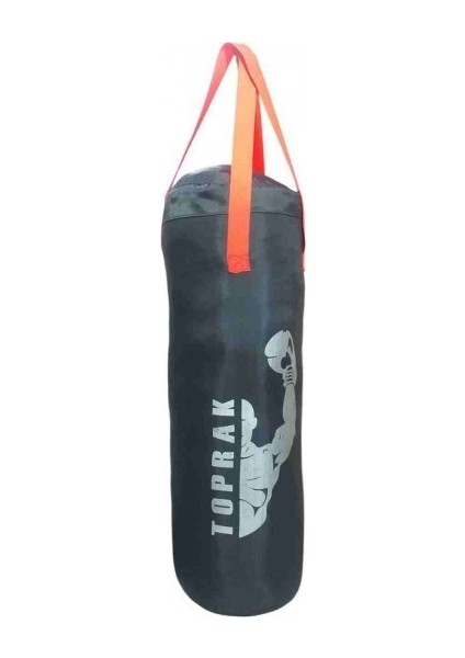 Boks Torbası Eldiven ve Karabina Hediyeli Içi Dolu 60X22CM Füme