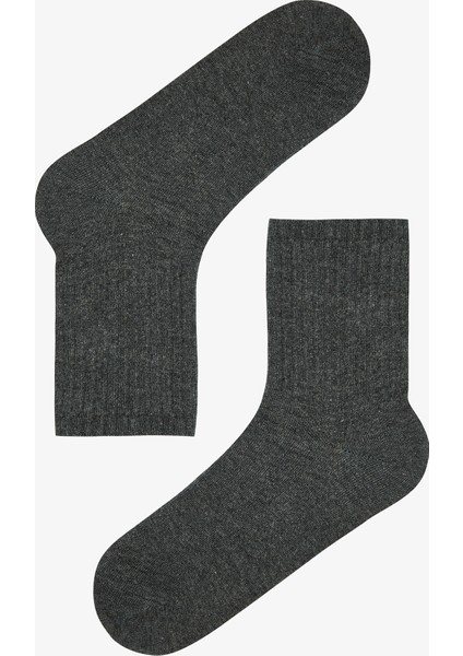 3 Çift Pamuklu Kalın Çizgili Soket Çorap modelleri