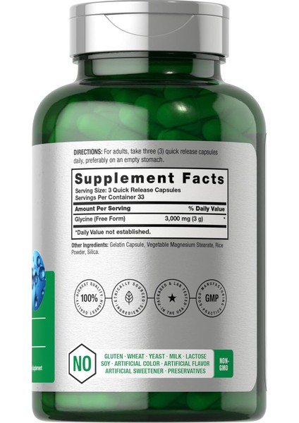 Horbäach Glycine Gilisin Stress Sleep Support 3000MG 100 Caps fiyatları