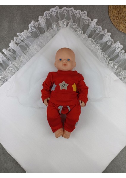 Yenidoğan Bambu Taç Nakışlı Delüks Kundak Bebek Battaniyesi fırsatları